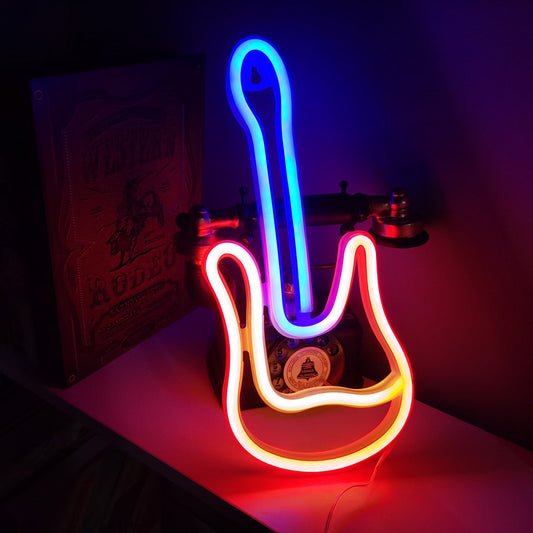 Lampada chitarra al neon